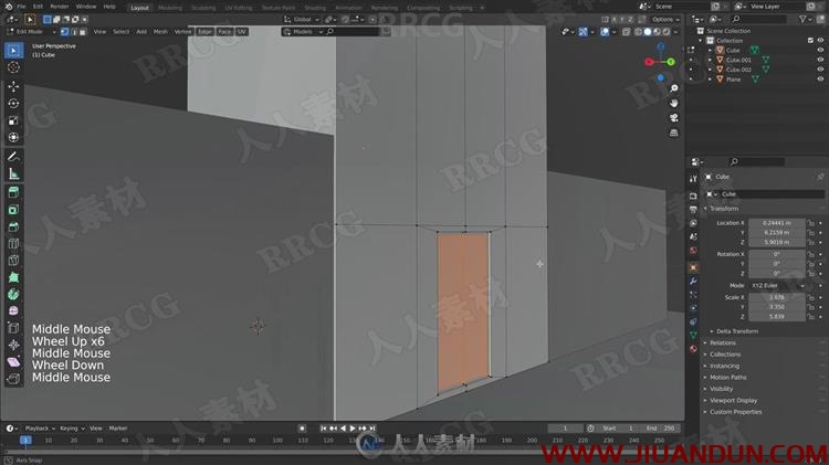 Blender建筑物细节等距建模视频教程 3D 第5张