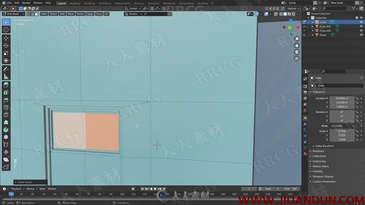 Blender建筑物细节等距建模视频教程 3D 第6张