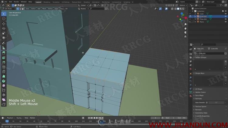 Blender建筑物细节等距建模视频教程 3D 第7张