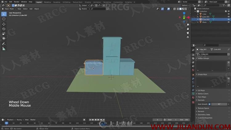 Blender建筑物细节等距建模视频教程 3D 第8张