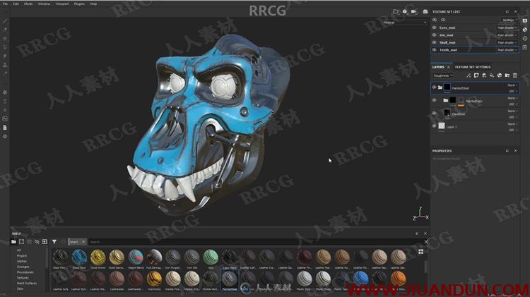 [Zbrush] 机械头骨数字雕刻建模完整制作流程视频教程 CG 第17张