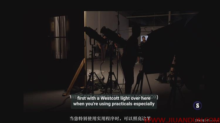 Hurlbut Academy如何为电影在夜景室内场景布光营造自然外观中文字幕 摄影 第5张