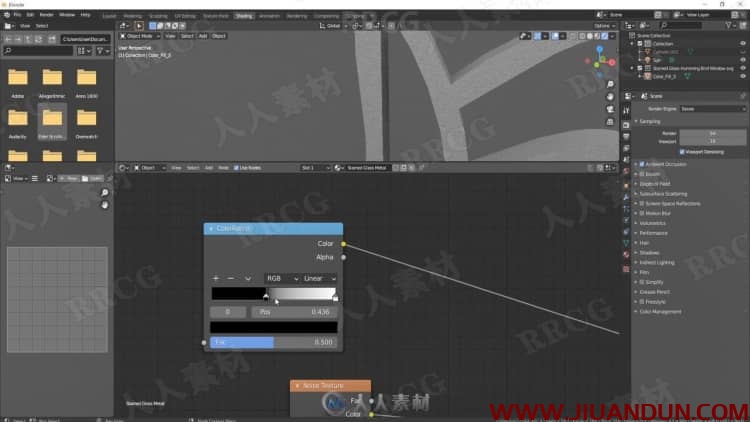 Blender自然山峰幻想场景3D建模视频教程 3D 第15张