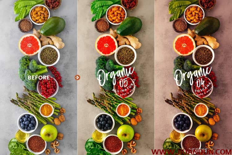 有机食品美食摄影后期PS/Lightroom预设Organic Food Presets LR预设 第12张