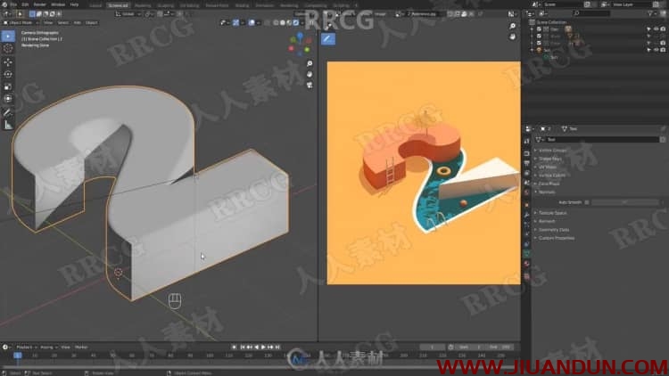 Blender 3D场景制作成2D插画技术工作流程视频教程 3D 第7张