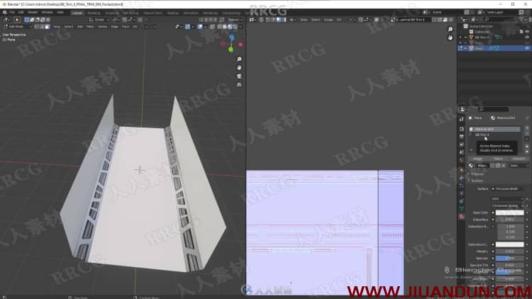 Blender科幻飞船舱环境场景硬表面建模工作流程视频教程 3D 第5张