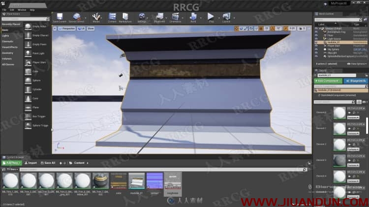 Blender科幻飞船舱环境场景硬表面建模工作流程视频教程 3D 第16张