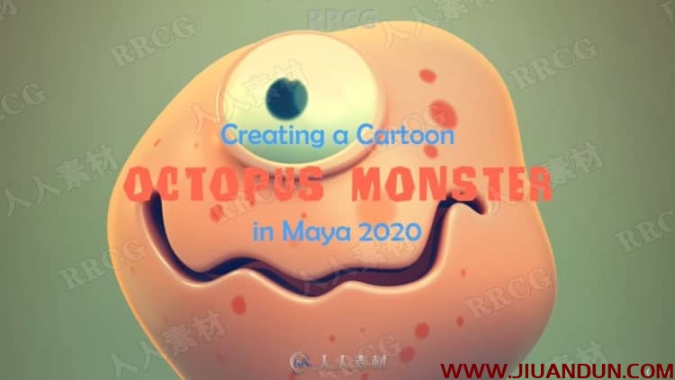 Maya卡通章鱼怪兽角色完整实例制作视频教程 maya 第13张