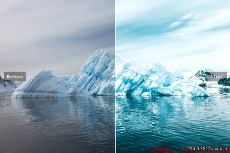 南极冰川冰山旅拍风光Lightroom预设/APP滤镜Antarctica Pro Lightroom Presets LR预设 第7张
