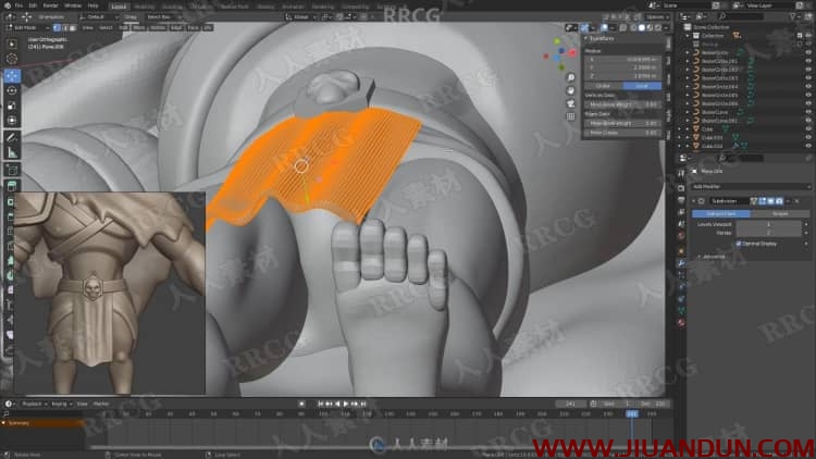 Blender 2.91游戏角色雕刻建模核心技术视频教程 3D 第2张