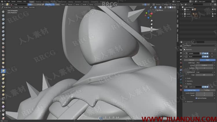 Blender 2.91游戏角色雕刻建模核心技术视频教程 3D 第8张
