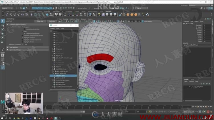 Maya人物角色面部绑定装配动画核心技术视频教程 maya 第3张