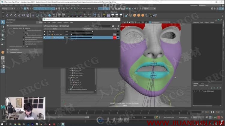 Maya人物角色面部绑定装配动画核心技术视频教程 maya 第7张
