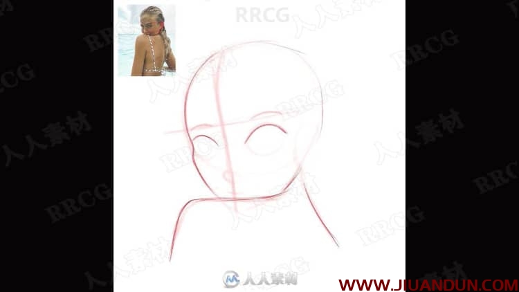 iPad中绘制卡通女性角色数字绘画视频教程 CG 第15张