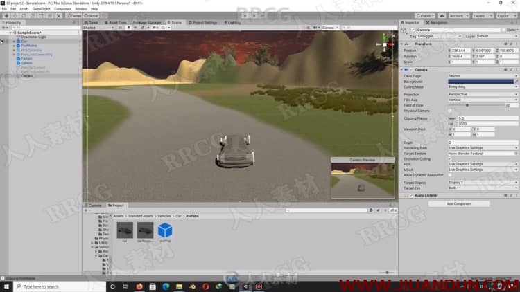 Unity赛车汽车驾驶与第一人称设计游戏制作视频教程 design others 第3张