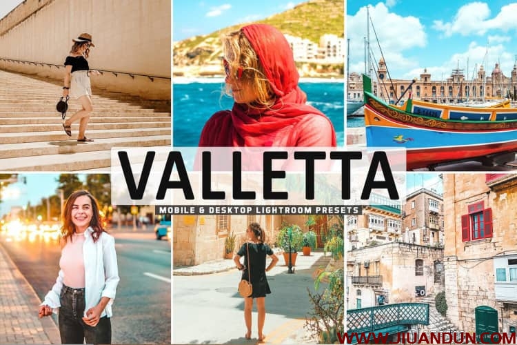瓦莱塔专业旅拍风光人像Lightroom预设/APP预设Valletta Pro Lightroom Presets LR预设 第1张