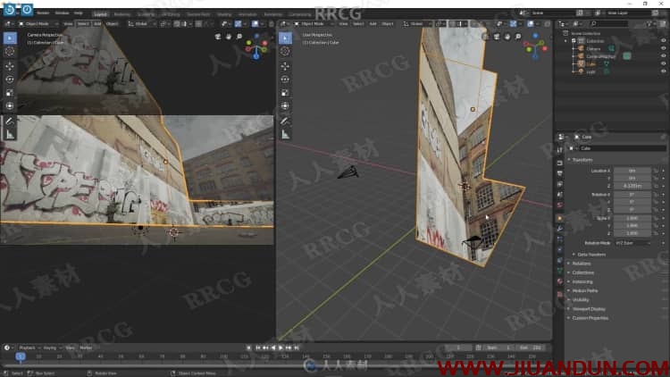 Blender照片投影快速创建3D环境场景视频教程 3D 第6张