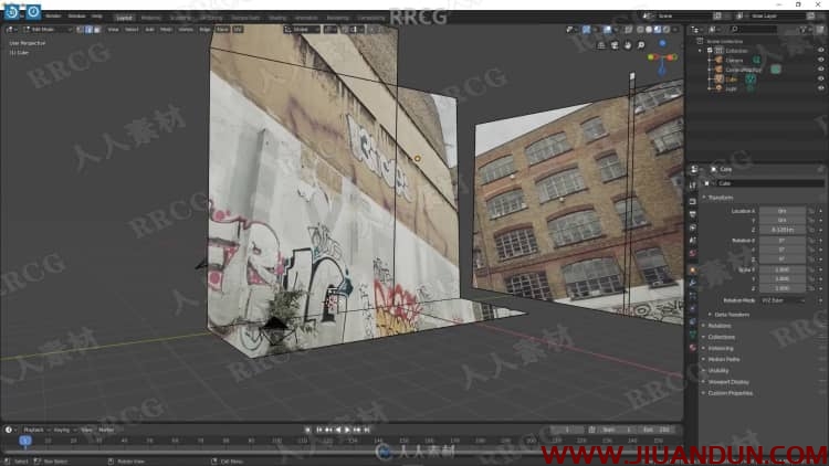 Blender照片投影快速创建3D环境场景视频教程 3D 第7张