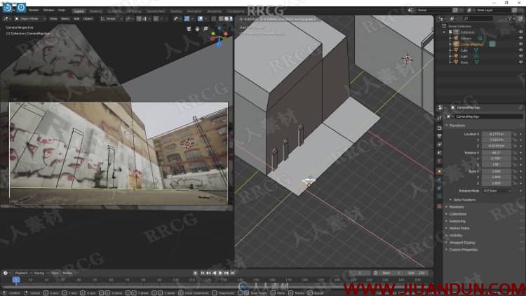 Blender照片投影快速创建3D环境场景视频教程 3D 第8张