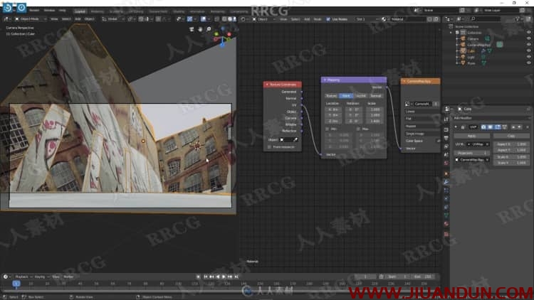 Blender照片投影快速创建3D环境场景视频教程 3D 第9张