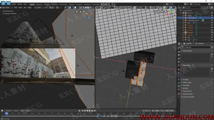 Blender照片投影快速创建3D环境场景视频教程 3D 第12张