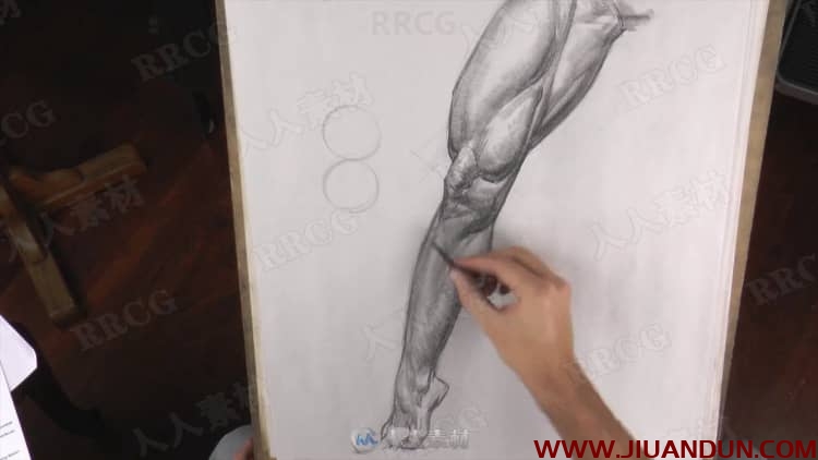 人体四肢解结构写实绘画传统素描手绘教学视频 CG 第8张