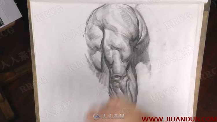 人体四肢解结构写实绘画传统素描手绘教学视频 CG 第10张