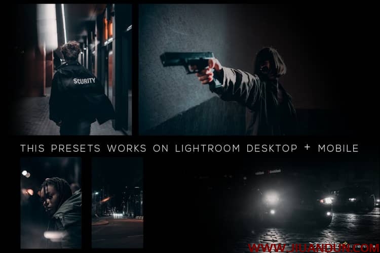伊莱贾·穆罕默德-城市街道电影胶片LR预设/APP滤镜Dark style Lightroom presets LR预设 第2张