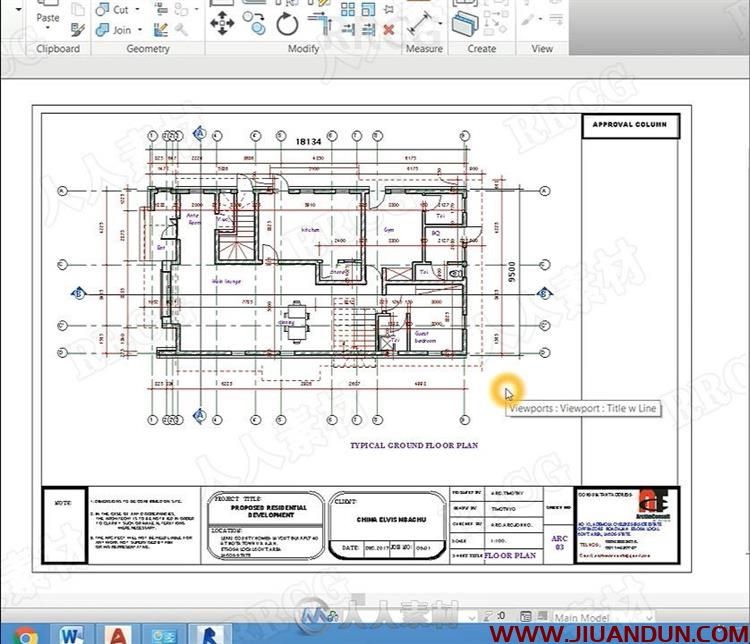 Revit初学者建筑物工程图绘制建模视频教程 C4D 第10张