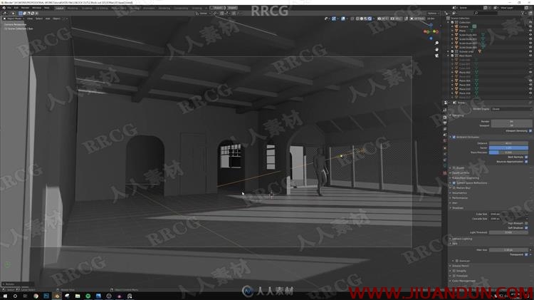 Blender室内场景概念设计工作流程视频教程 3D 第8张