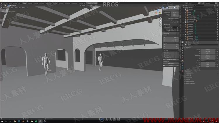 Blender室内场景概念设计工作流程视频教程 3D 第15张