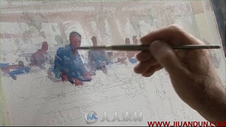 Joseph Zbukvic画师水彩画草稿到上色详细步骤传统手绘视频教程 CG 第9张