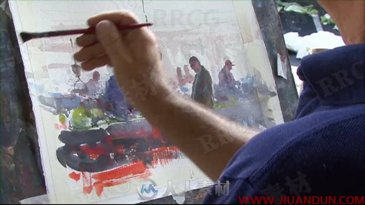 Joseph Zbukvic画师水彩画草稿到上色详细步骤传统手绘视频教程 CG 第10张