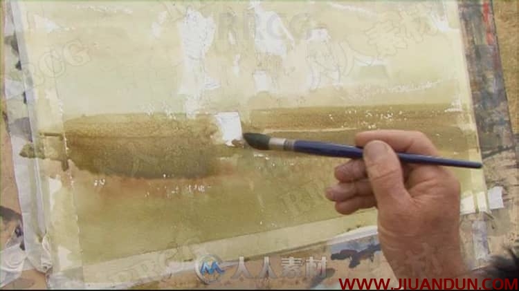 Joseph Zbukvic画师水彩画草稿到上色详细步骤传统手绘视频教程 CG 第17张