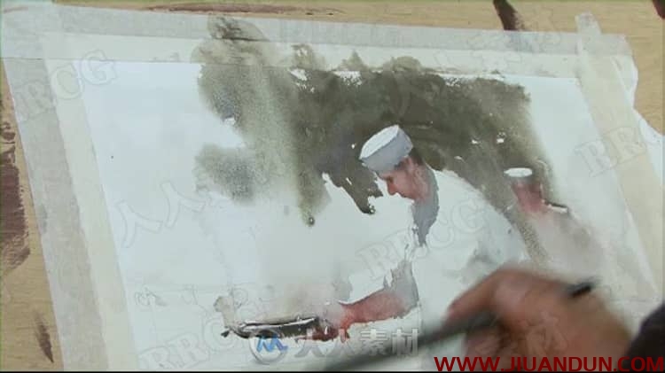 Joseph Zbukvic画师水彩画草稿到上色详细步骤传统手绘视频教程 CG 第18张