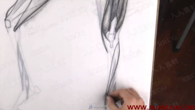人体四肢解剖素描传统手绘视频教程 CG 第5张