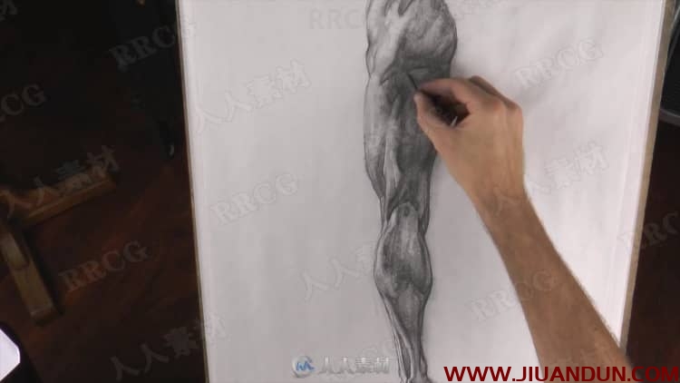 人体四肢解剖素描传统手绘视频教程 CG 第7张