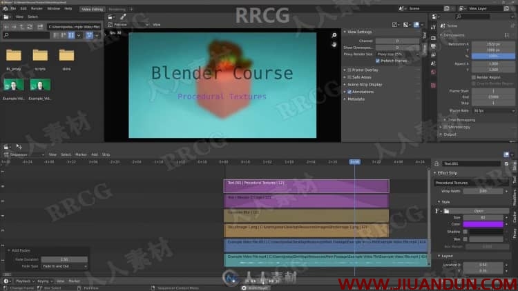 Blender视频编辑技术基础入门训练视频教程 3D 第4张