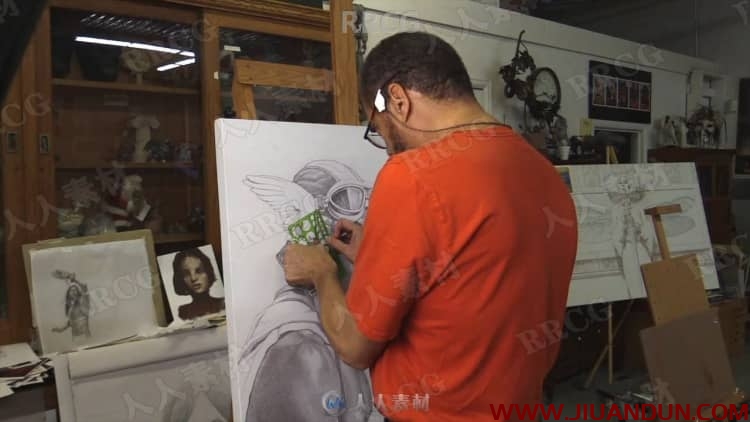 THOMAS BLACKSHEAR艺术插画传统绘画技艺大师级视频教程 CG 第8张