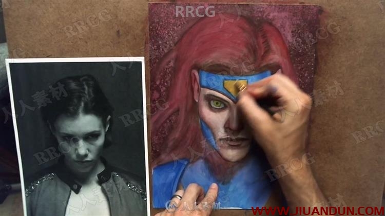 Dan dos Santos超级女英雄角色传统绘画实例流程视频教程 CG 第6张