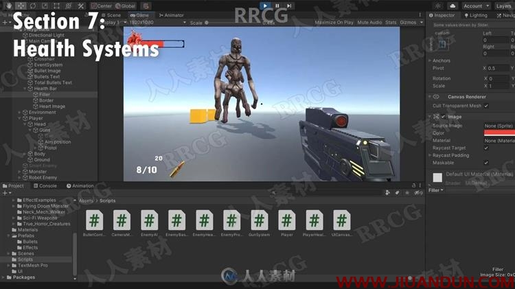 Unity第一人称射击FPS游戏开发大师班训练视频教程 design others 第10张