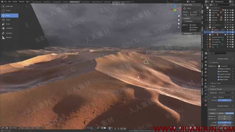 Blender宏伟自然景观环境场景制作工作流程视频教程 3D 第2张