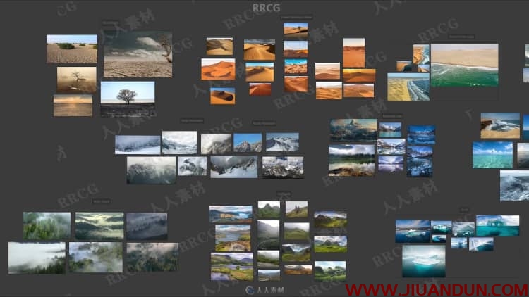 Blender宏伟自然景观环境场景制作工作流程视频教程 3D 第5张