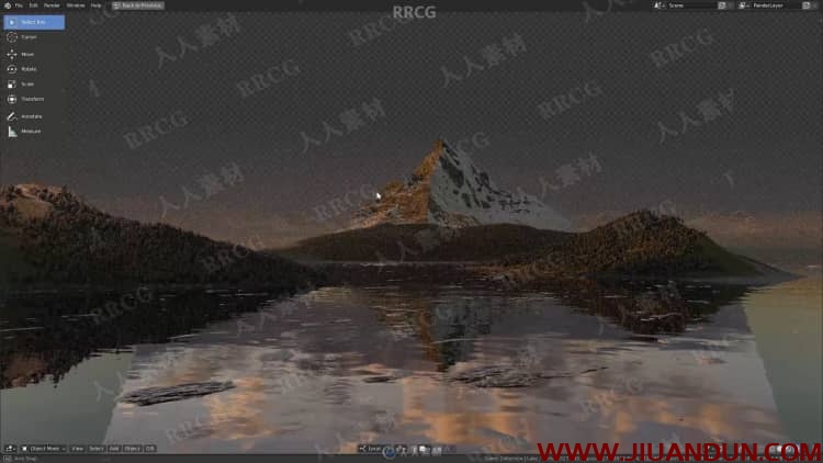 Blender宏伟自然景观环境场景制作工作流程视频教程 3D 第6张