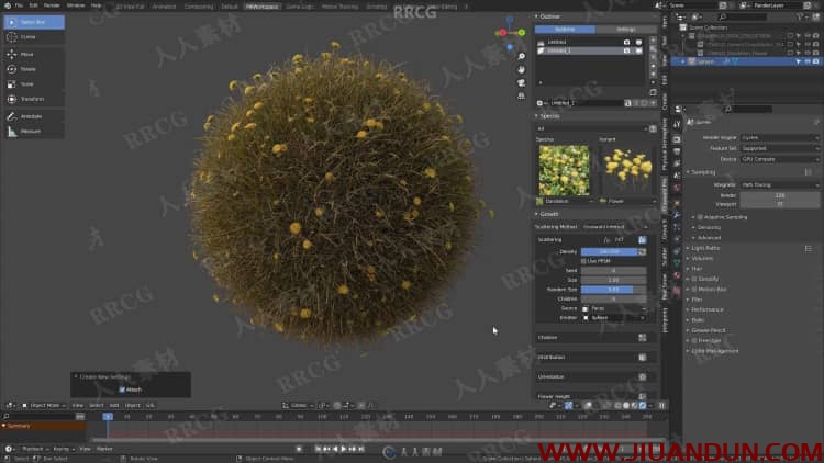 Blender宏伟自然景观环境场景制作工作流程视频教程 3D 第13张