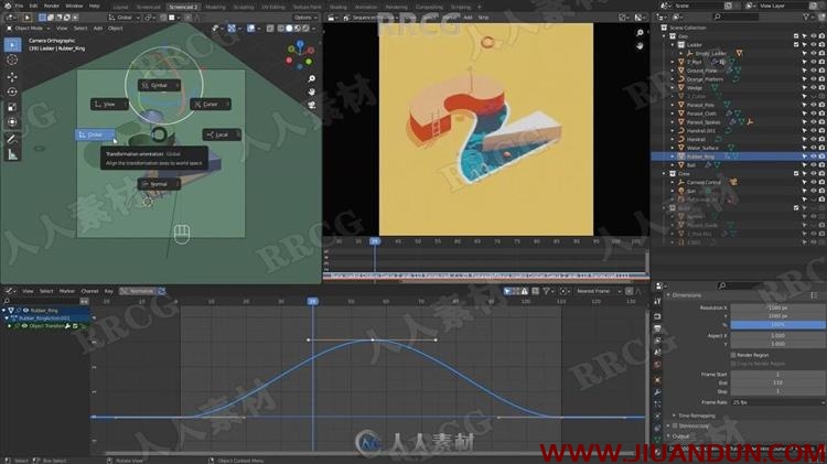 Blender卡通风格循环动画实例制作视频教程 3D 第5张