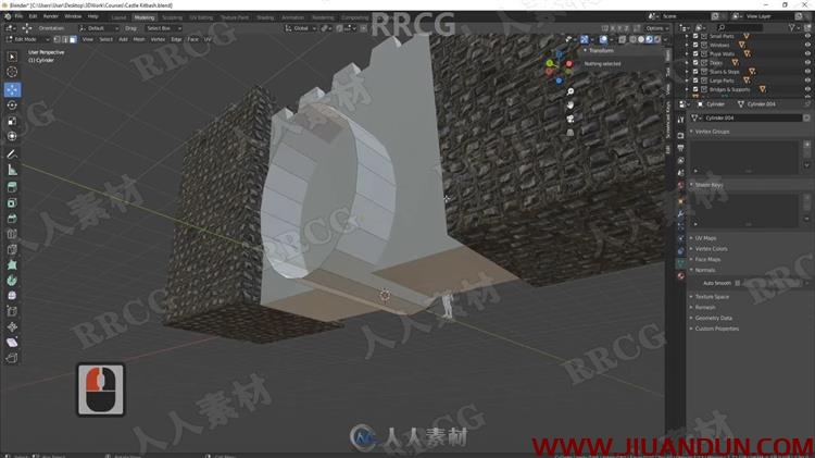 Blender中世纪古堡完整实例制作流程视频教程 3D 第4张