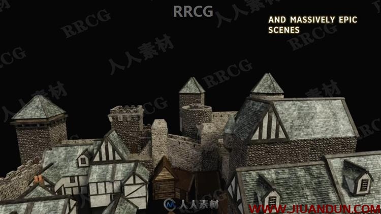 Blender中世纪古堡完整实例制作流程视频教程 3D 第5张