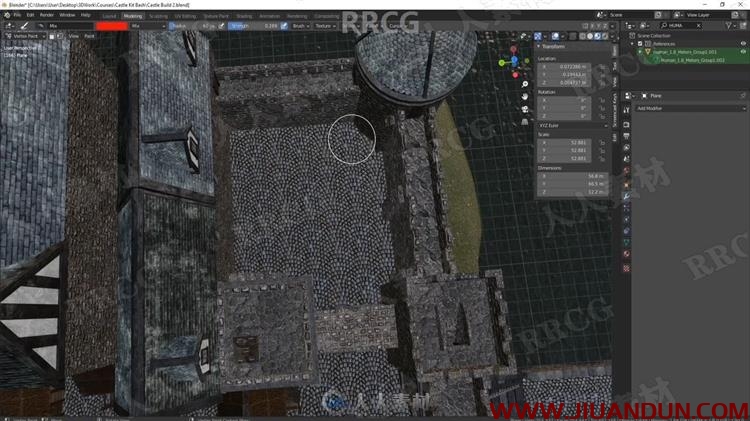Blender中世纪古堡完整实例制作流程视频教程 3D 第8张