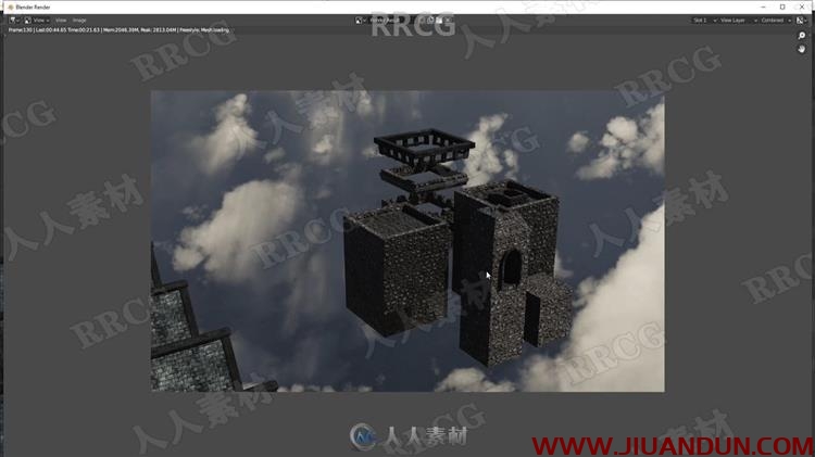 Blender中世纪古堡完整实例制作流程视频教程 3D 第15张